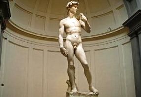 Davids kleiner Schwanz Statue